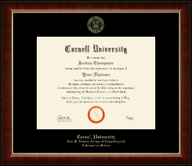 Cornell University diploma frame - Gold Embossed Diploma Frame in Murano