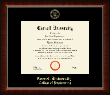 Cornell University diploma frame - Gold Embossed Diploma Frame in Murano