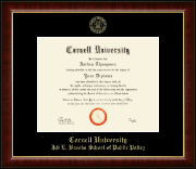 Cornell University diploma frame - Gold Embossed Diploma Frame in Murano