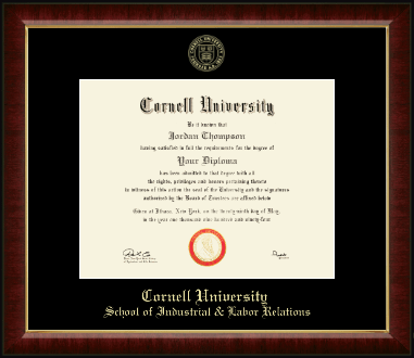 Cornell University diploma frame - Gold Embossed Diploma Frame in Murano