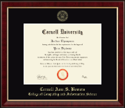 Cornell University diploma frame - Gold Embossed Diploma Frame in Murano