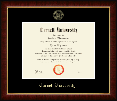 Cornell University diploma frame - Gold Embossed Diploma Frame in Murano