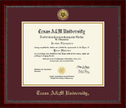 Texas A&M University diploma frame - Gold Engraved Medallion Diploma Frame in Sutton