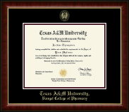 Texas A&M University diploma frame - Gold Embossed Diploma Frame in Murano