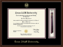 Texas A&M University diploma frame - Tassel & Cord Diploma Frame in Delta