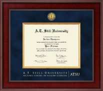 A.T. Still University Presidential Gold Engraved Diploma Frame in Jefferson
