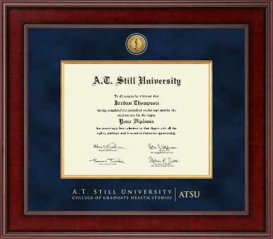 A.T. Still University diploma frame - Presidential Gold Engraved Diploma Frame in Jefferson
