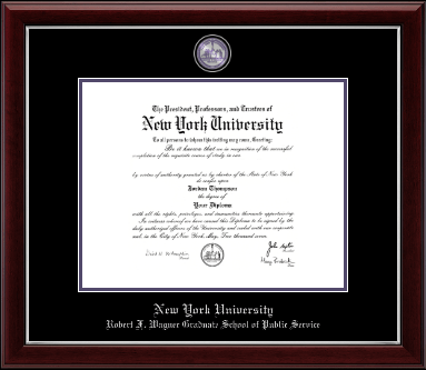 New York University diploma frame - Masterpiece Medallion Diploma Frame in Gallery Silver