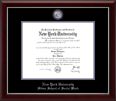 New York University diploma frame - Masterpiece Medallion Diploma Frame in Gallery Silver