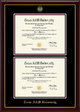 Texas A&M University diploma frame - Double Diploma Frame in Gallery
