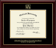Oakland University diploma frame - Gold Embossed Diploma Frame in Gallery