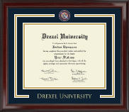 Drexel University Showcase Edition Diploma Frame in Encore