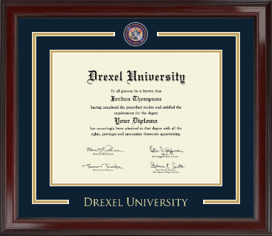 Drexel University diploma frame - Showcase Edition Diploma Frame in Encore