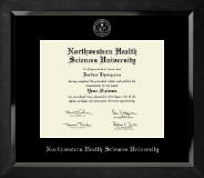 Northwestern Health Sciences University Silver Embossed Diploma Frame in Eclipse