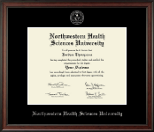 Northwestern Health Sciences University Silver Embossed Diploma Frame in Studio