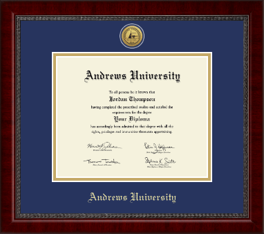 Andrews University diploma frame - Gold Engraved Medallion Diploma Frame in Sutton