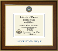 University of Dubuque Dimensions Diploma Frame in Westwood