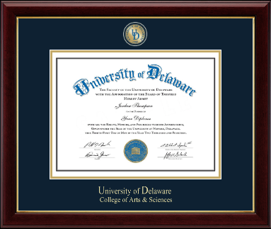 University of Delaware diploma frame - Masterpiece Medallion Diploma Frame in Gallery