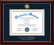 University of Delaware Masterpiece Medallion Diploma Frame in Gallery