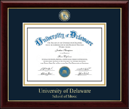 University of Delaware diploma frame - Masterpiece Medallion Diploma Frame in Gallery