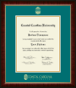 Coastal Carolina University Gold Embossed Diploma Frame in Murano