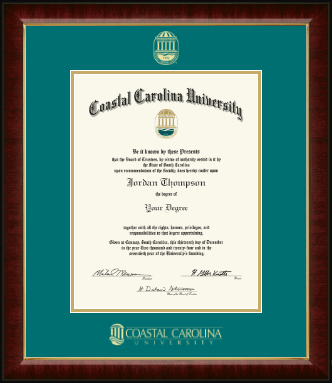 Coastal Carolina University diploma frame - Gold Embossed Diploma Frame  in Murano