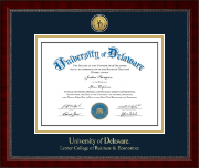 University of Delaware diploma frame - Gold Engraved Medallion Diploma Frame in Sutton