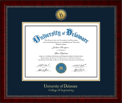 University of Delaware diploma frame - Gold Engraved Medallion Diploma Frame in Sutton