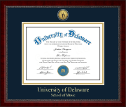 University of Delaware diploma frame - Gold Engraved Medallion Diploma Frame in Sutton