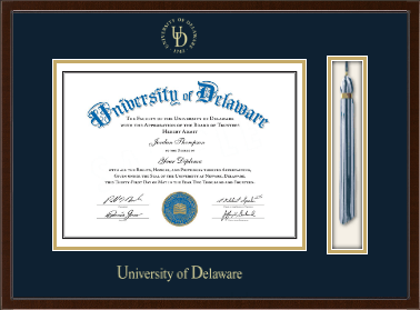 University of Delaware diploma frame - Tassel & Cord Diploma Frame in Delta