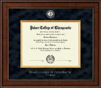 Palmer College of Chiropractic Florida Presidential Masterpiece Diploma Frame in Madison