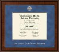 Northwestern Health Sciences University Presidential Silver Engraved Diploma Frame in Madison