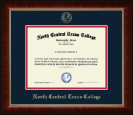 North Central Texas College Gold Embossed Diploma Frame in Murano