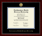 Northwestern Health Sciences University Gold Engraved Medallion Diploma Frame in Sutton