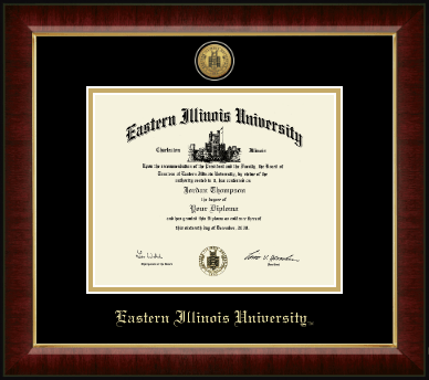Eastern Illinois University diploma frame - Gold Engraved Medallion Diploma Frame in Murano