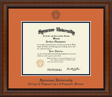 Syracuse University diploma frame - Navy Embossed Diploma Frame in Austin