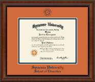 Syracuse University diploma frame - Navy Embossed Diploma Frame in Austin