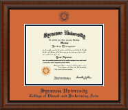 Syracuse University diploma frame - Navy Embossed Diploma Frame in Austin