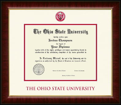 The Ohio State University diploma frame - Dimensions Diploma Frame in Murano