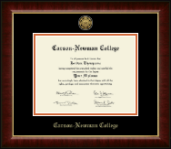 Carson-Newman College Gold Engraved Medallion Diploma Frame in Murano