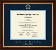 University of North Carolina Chapel Hill diploma frame - Gold Embossed Diploma Frame in Murano