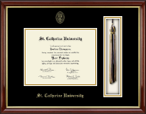 St. Catherine University Tassel Edition Diploma Frame in Southport Gold