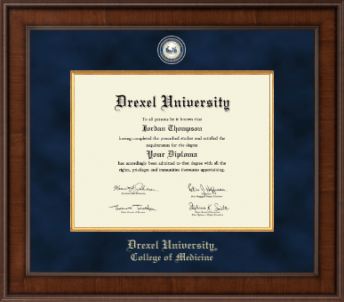 Drexel University diploma frame - Presidential Masterpiece Diploma Frame in Madison