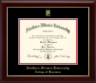 Northern Illinois University diploma frame - Gold Embossed Diploma Frame in Gallery