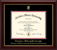 Northern Illinois University Gold Embossed Diploma Frame in Gallery