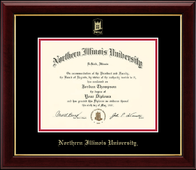 Northern Illinois University diploma frame - Gold Embossed Diploma Frame in Gallery