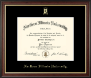 Northern Illinois University diploma frame - Gold Embossed Diploma Frame in Studio Gold