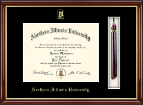 Northern Illinois University diploma frame - Tassel & Cord Diploma Frame in Southport Gold