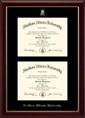 Northern Illinois University Double Diploma Frame in Gallery