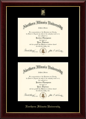 Northern Illinois University diploma frame - Double Diploma Frame in Gallery